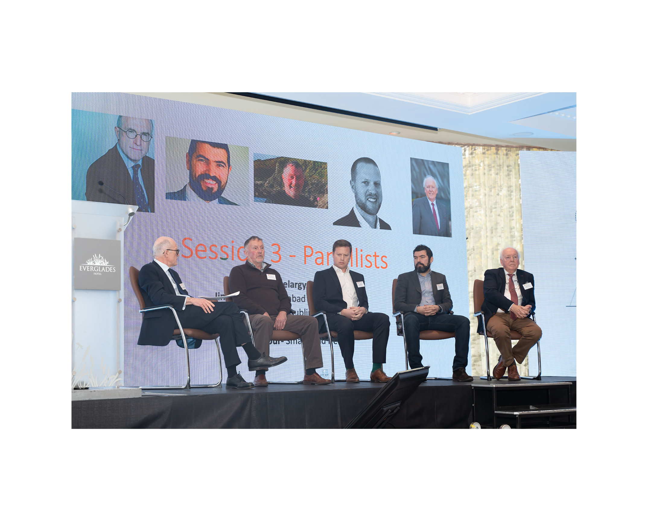 Pictured (far right) is Smart Grid Ireland Secretariat & CEO Bob Barbour at the North West Annual Future of Energy Conference in Derry